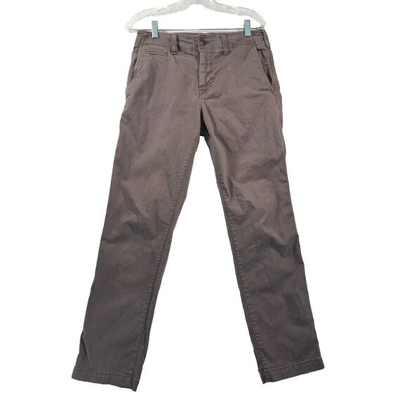 American Eagle Pants Extreme Flex Original Straight Men's 29x32 Chino Gray - Picture 1 of 10